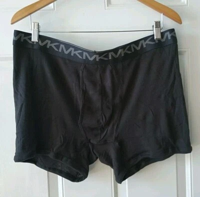 Michael Kors 男式黑色棉拳击手内裤,尺寸 XXL — 第 1/3 张图片