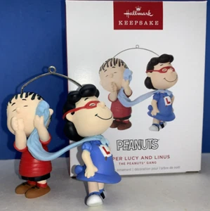 NEW 2024 Hallmark Super Lucy And Linus The Peanuts' Gang Keepsake Ornament - Picture 1 of 4