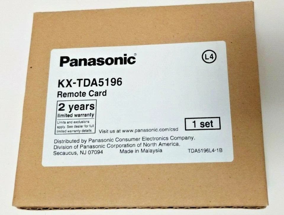 Panasonic  KX-TDA5196  Remote Card  REQUIRES PRO INSTALLER - Image 1 of 4