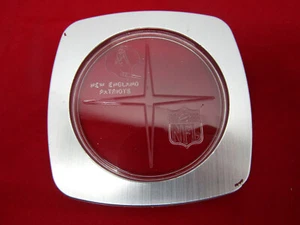 VINTAGE 1970's NFL FOOTBALL AFC TEAM COASTER NEW ENGLAD PATRIOTS MOLDED PLASTIC - Picture 1 of 1