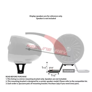 Set of 2pcs(1Pair) Mirror Mounting Bracket for GoHawk Speakers AJ4 AN4 TJ4 TN4 - Picture 1 of 3