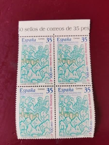 SELLOS ESPAÑA MNH 2000 BLOQUE 4 500 AÑOS IMPRENTA DE MONTSERRAT - Imagen 1 de 1