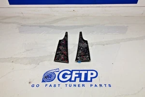 15-23 FORD MUSTANG GT OEM DASH ENDCAP CAPS PAIR W/ FORGED CARBON OVERLAYS - Picture 1 of 7