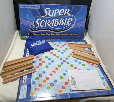 Super Scrabble Board Game - 100% Complete - 200 Letter Tiles, 441 Spaces - Image 1 of 4