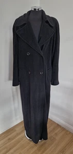 Long Tall Sally Grey Coat Sz 14/16 Long Wool Cashmere Full Length Maxi PLS READ - Picture 1 of 10