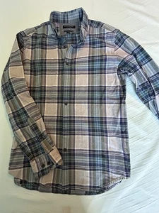 Banana Republic Lux Flannel Camden Fit Sm Light Weight Casual Fall Country Cowbo - Picture 1 of 6