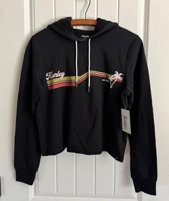 Sudadera con capucha corta Hurley para mujer - talla pequeña nueva con etiquetas Foto 1 de 4