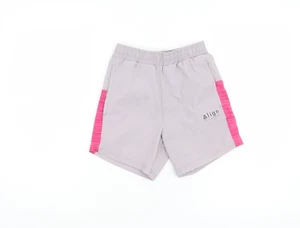 Align Mädchen grau & rosa Shorts, Größe 10-11, elastischer Bund - Bild 1 von 12