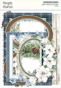 3 Pack Simple Vintage Fresh Snow Chipboard Frames-6/Pkg 5A002GWW-1GJGC - Picture 1 of 8