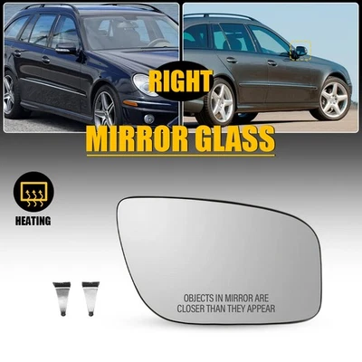 Espejo retrovisor lateral de vidrio para pasajero con calefacción para Mercedes-Benz E350 2007 2008 2009 Foto 1 de 4