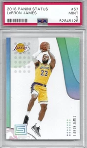 2018-19 Panini Status #57 LeBron James Great Los Angeles Lakers PSA 9 Mint - Picture 1 of 2