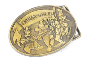 Vintage Walt Disney World Gürtelschnalle Walt Disney Productions Oval Mickey Buckle - Bild 1 von 5
