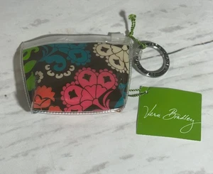 NWT Vera Bradley Zippidy Keychain Coin Purse Pouch LOLA Multicolor Floral - Picture 1 of 6