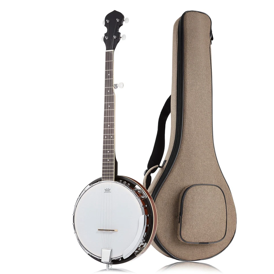 Left Handed 5-String Banjo w/ Mahogany Resonator, Closed Back, Geared 5th Tuner - Image 1 of 1