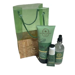 Bath & Body Works Aromatherapy Stress Relief Eucalyptus Spearmint 3 Pc Set New - Picture 1 of 5