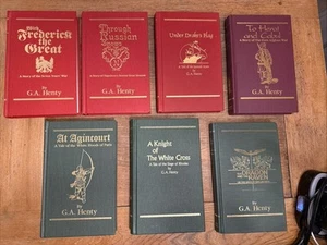 G A Henty books lot of 7 hardcover Preston Speed - Picture 1 of 8