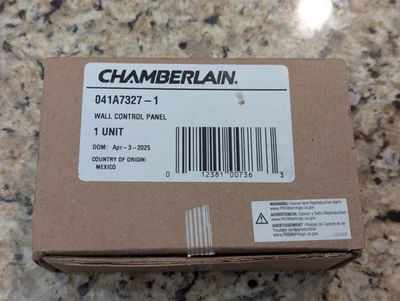 Panel de control de pared con detección de movimiento Chamberlain control de puerta de garaje 041A7327-1 Foto 1 de 4