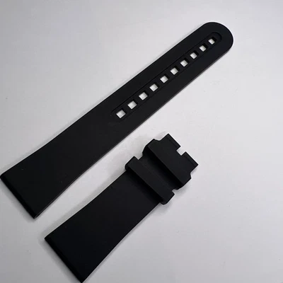 Genuine Blancpain 23mm x  20mm Fifty Fathoms Black Rubber Strap Band - Image 1 of 4