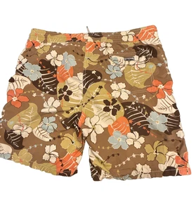 Bañador Vilebrequin Para Hombre XL Floral Forrado Cordón Pantalones Cortos LEER Y - Imagen 1 de 9