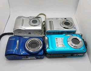 Digital Camera Lot Of Kodak Easyshare,Nikon 4600, Acer And Waterproof. Free Ship - Picture 1 of 22