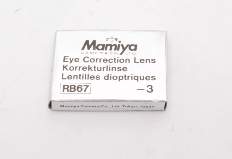 MAMIYA EYE CORRECTION LENS -3 DIOPTER FOR RB/RZ - Image 1 of 1