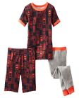 Pyjama 3 pièces en coton voiture de course garçon OshKosh B'Gosh ; noir/orange/gris (9M)