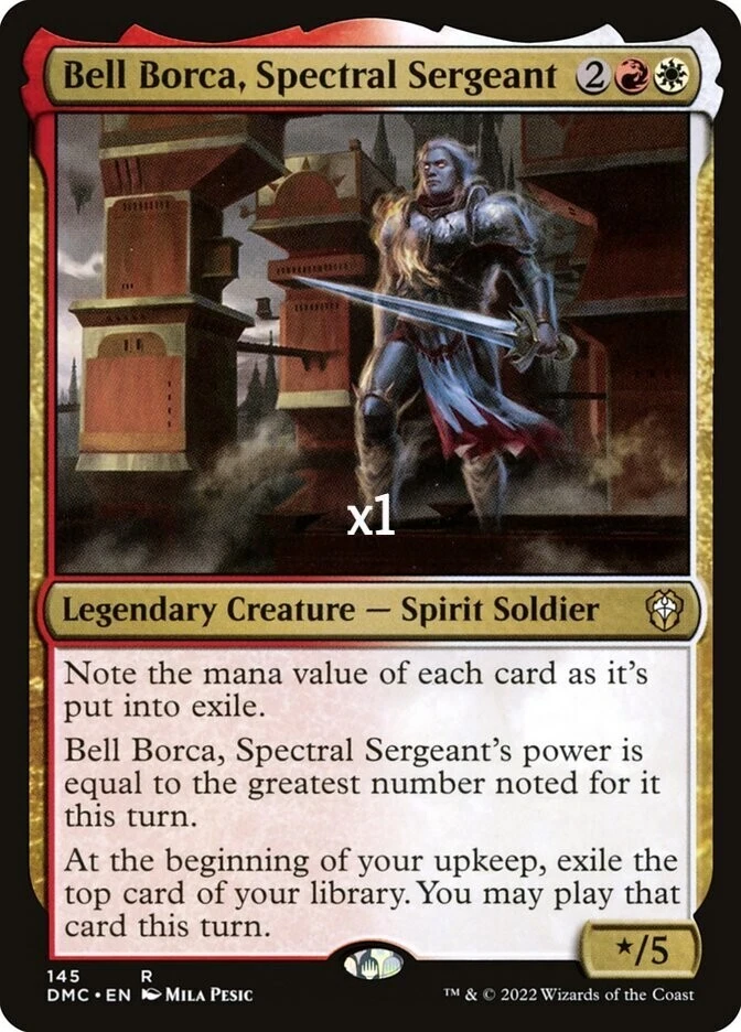 MTG Commander: Dominaria United DMC Bell Borca, Spectral Sergeant MINT - Image 1 of 1