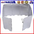 au- 9-plates Foldable Camping Stove Wind Shield Screen Cookout Picnic Windbreak