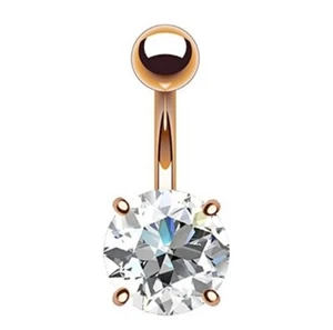 Bauchnabelpiercing großer Stein clear farblos - Bild 1 von 1