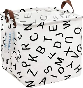 Square Storage Basket Waterproof Laundry Hamper Toy Organizer Room Decor - Picture 1 of 8