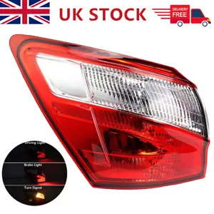 Left Rear Outer Tail Light Lamp For Nissan Qashqai 5&7 Seater J10 2010-2014 N/S - Picture 1 of 10