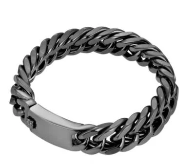 Nueva pulsera de cadena cubana de moda para hombre pulsera de moda Foto 1 de 4