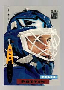 1994-95 Topps Stadium Club Felix Potvin - #185 - Toronto Maple Leafs