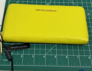 Cynthia Rowley Zip Around Geldbörse Gelb Neu - Bild 1 von 4