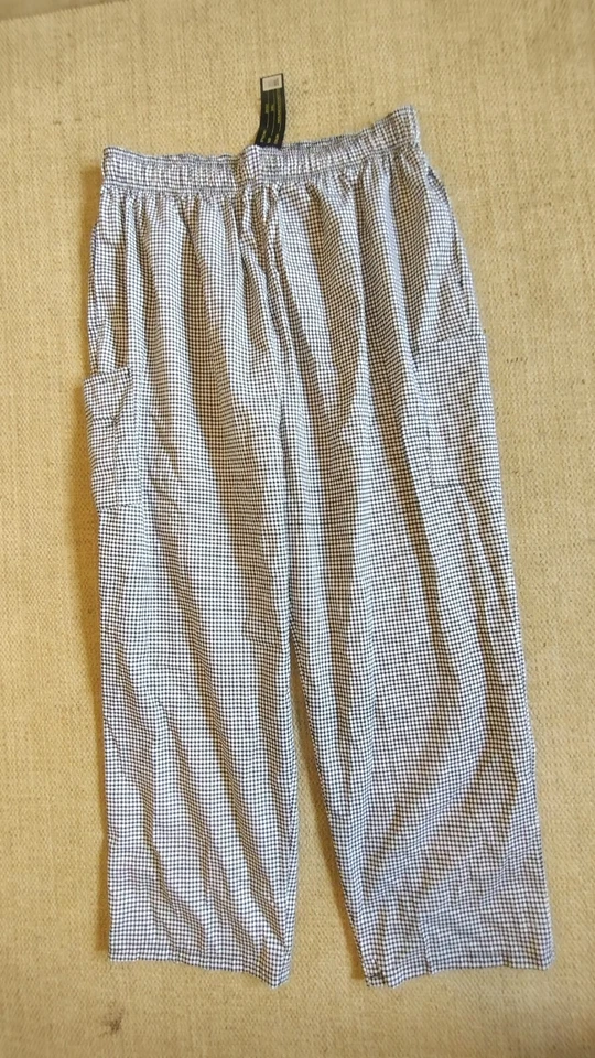 Natural Uniforms Classic Houndstooth Chef Pants. Size 3XL. New with tags  - Image 1 of 4