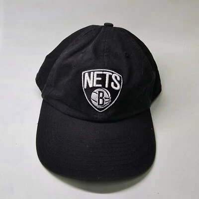 Brooklyn Nets '47 Brand Baseball Cap Hat Large Black NBA Relaxed Fit fitted K2a - Image 1 of 4