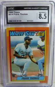 1990 Topps Frank Thomas Rookie #414 CGC 8.5 NM/MINT+ - Picture 1 of 2