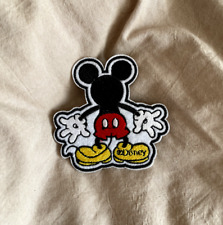 Disney Mickey Mouse Back View Embroidered Iron on Patch 3.1"