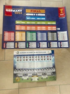 2x Neu Bitburger Magnetspielplan UEFA EM 2024 Spielplan Fußball und Big Poster - Bild 1 von 7