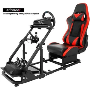 Minneer Foldable Racing Sim Cockpit Steering Wheel Stand Fit Logitech G29 G920 - Afbeelding 1 van 23