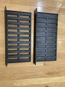 2 Air Vents 8 in. H X 16 in. W. Black Plastic Foundation Vents - Picture 1 of 4