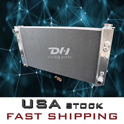 Fit 1982-1991 Chevrolet/GMC C/K/R/V 10 20 1500 2500 V8 Aluminum Radiator 4 Rows - Image 1 of 4