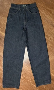 Uniqlo U Wide Leg Trousers in Indigo Denim Size 9 - Picture 1 of 8