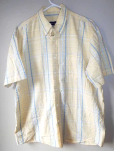 Camicia Siegfried & Company manica corta abbottonata gialla/blu taglia XL - Foto 1 di 3