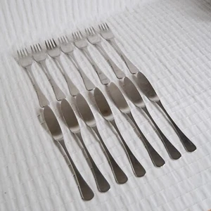 Vintage Fratelli Calderoni Cutlery, MCM Stainless Steel Knives and Forks x14 - Picture 1 of 10