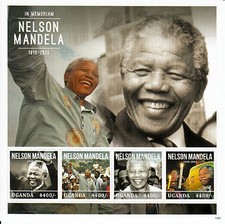 Uganda 2013 MNH Nelson Mandela in Memoriam 1918-2013 I 4v M/S ANC Leader