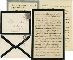 INDIA 1900 LETTER EDMUND GRUBBE to SISTER SOUTHWOLD MEERUT PRISONERS PRETORIA - Picture 1 of 5