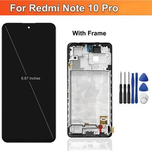 Replace TFT Display Touchscreen Digitizer w/ Frame Für Xiaomi Redmi NOTE 10 Pro - Bild 1 von 7