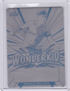 2022 Leaf Metal Wonderkid  #WKCW1 Charlie Wellens R/C #1/1 PRINTING PLATE  #1/1