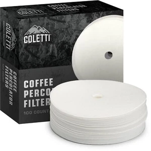 COLETTI Percolator Coffee Filters — Disc Coffee Filters For Percolators – For... - Picture 1 of 8